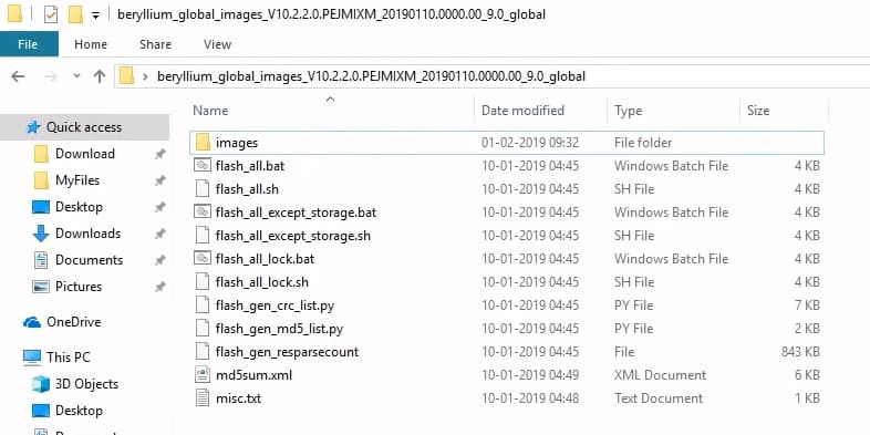 Mi Flash Tool Fastboot ROM Folder